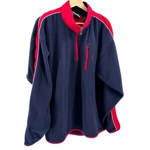 Vintage 90s PGA Tour Navy Red Performance Fleece Pullover